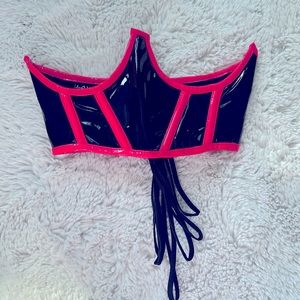 Valentines 💘 Hot Pink Underwire Waist Cincher Corset